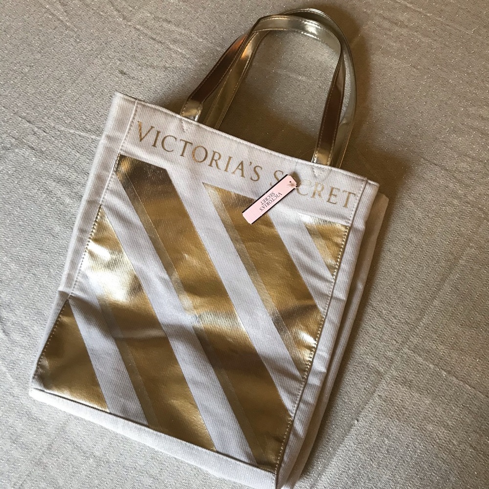 Victoria Secret Shimmer Metallic Tote